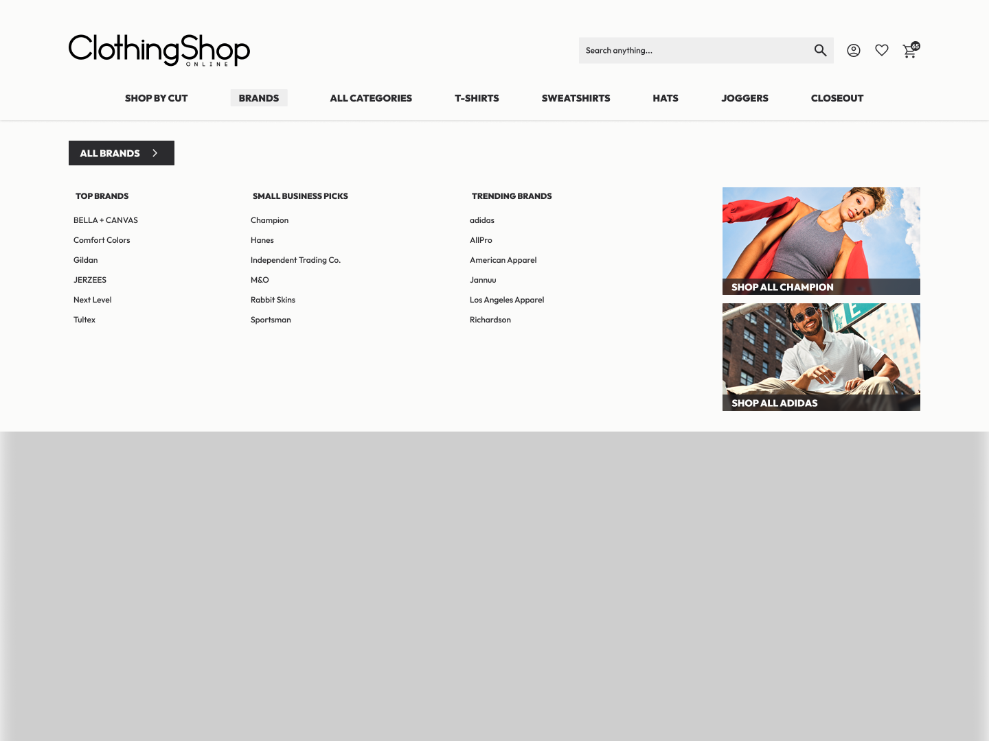 desktop navigation