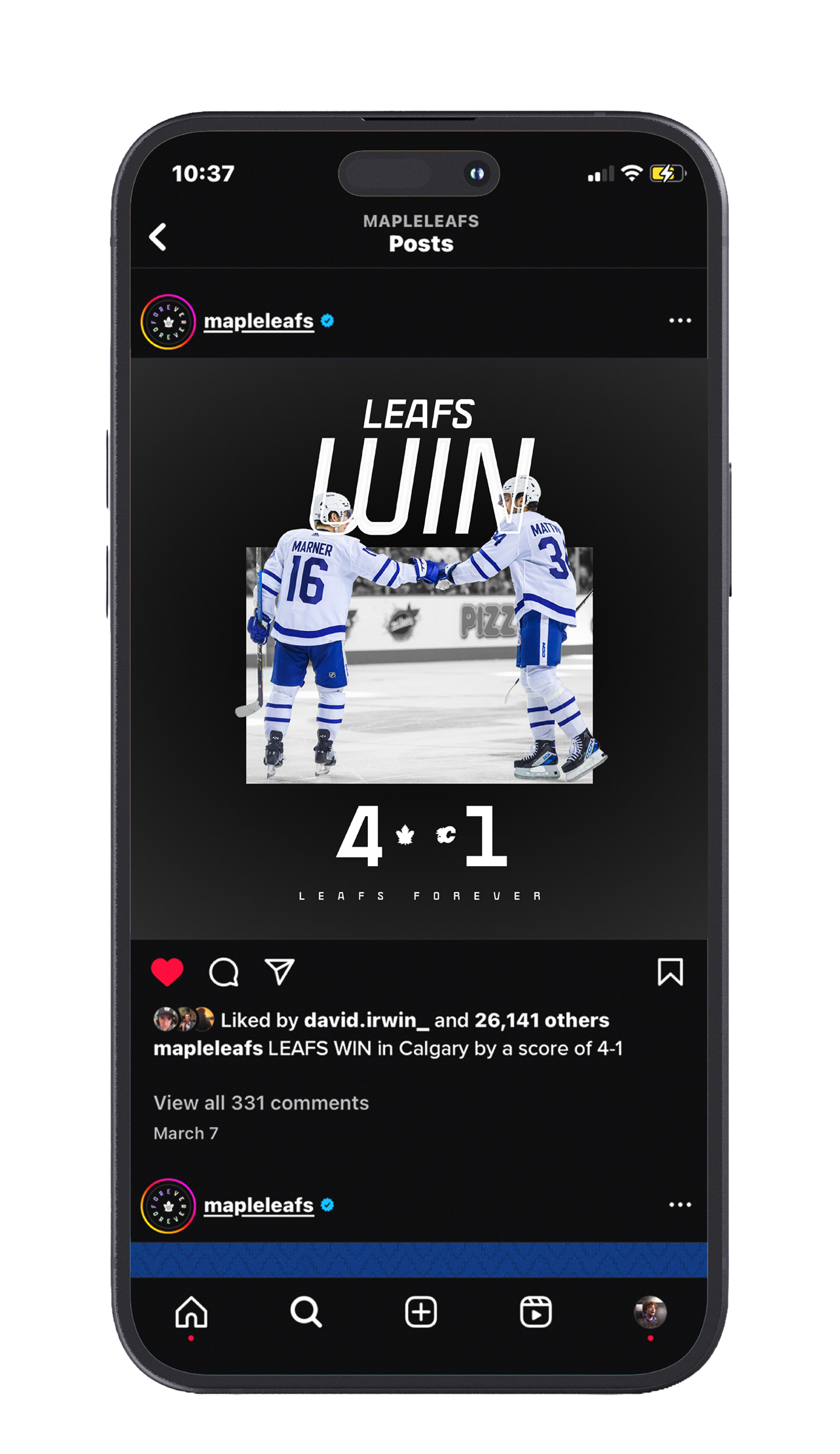 Scorecard post mockup